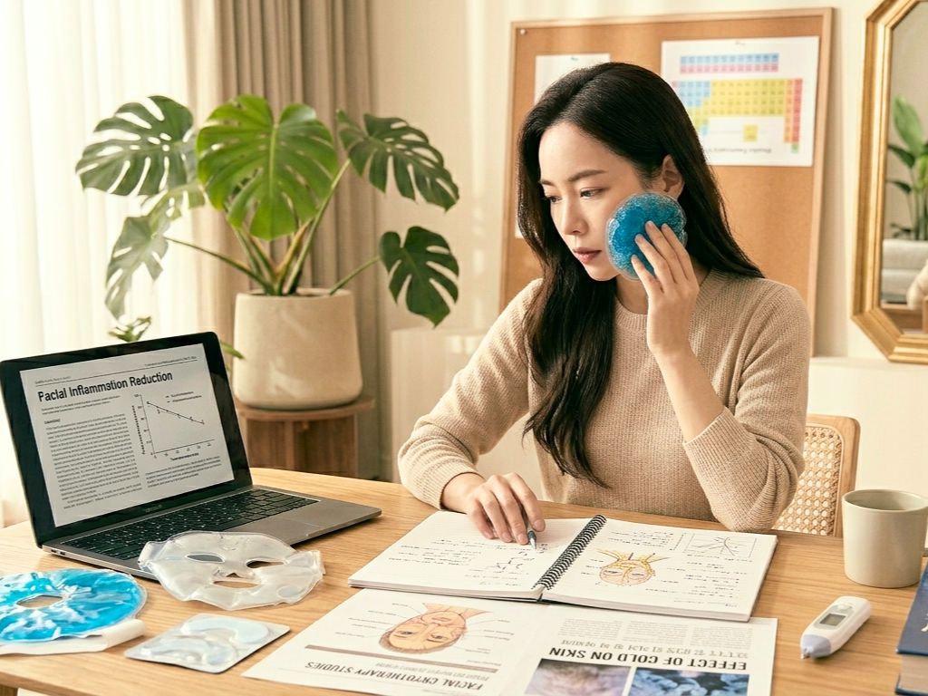 臉過敏冰敷研究